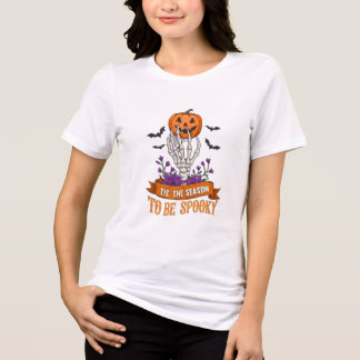 Tis The Season To Be Spooky Skeleton Hand Hallowee T Shirt
