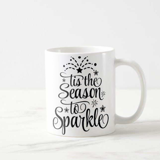 'Tis the Season to Sparkle julpresentmugg Kaffemugg (Höger)