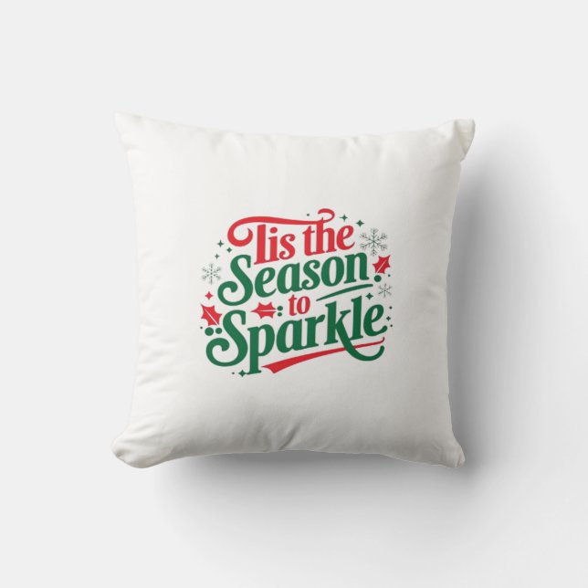 Tis The Season To Sparkle Kudde (Framsida)