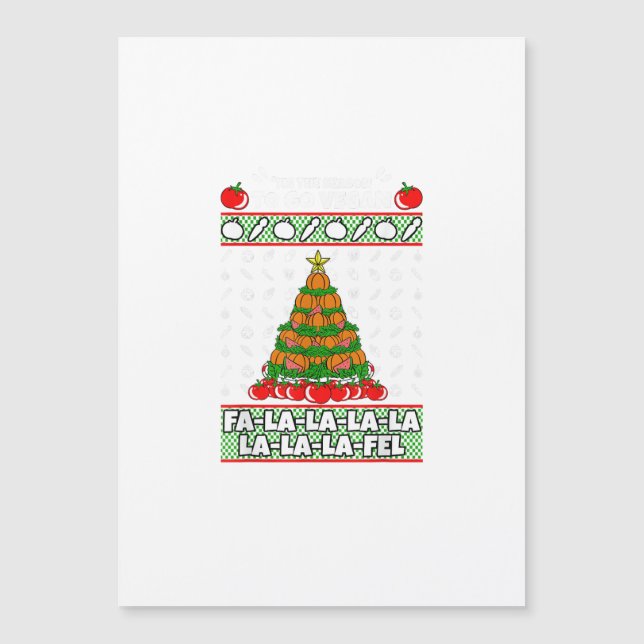 Tis The Season To Vegan Jul Tröja X-Mas Veg (Framsida)