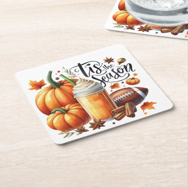 Tis the Season Underlägg Papper Kvadrat (Vinklad)