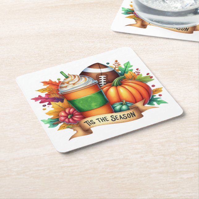 Tis the Season Underlägg Papper Kvadrat (Vinklad)