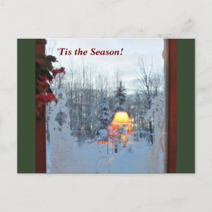 "Tis the Season Winter Helgdag Vykort