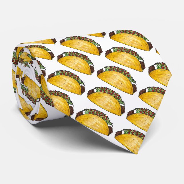 Tisdag Beef Tacos Mexican Food Foodie Tie Slips (Rullad)