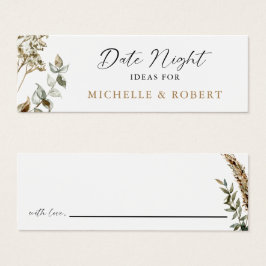 Tisdag Boho Pampas Grass Bröllop Elegant Litet Visitkort