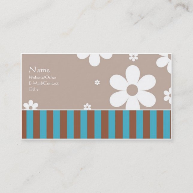 Tisdag eftermiddag visitkort (Framsida)