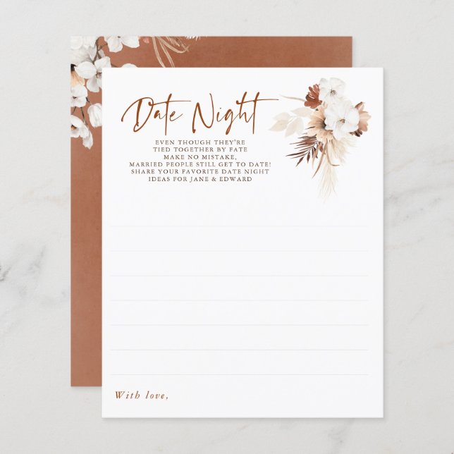 Tisdag för par eller brider - Terracotta (Fram/baksida)