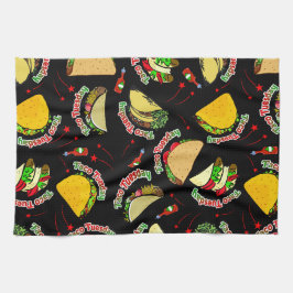 Tisdag: Hård och mjuk takos Hett Sauce Black Kökshandduk