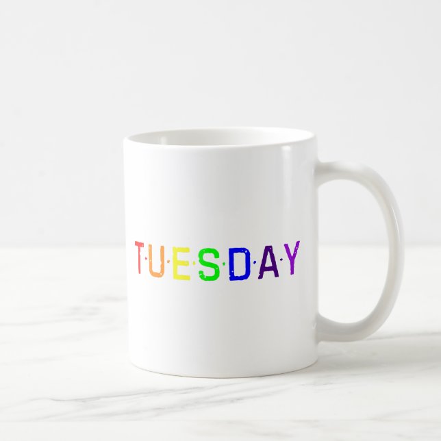 Tisdag i Rainbow Färg Kaffemugg (Höger)