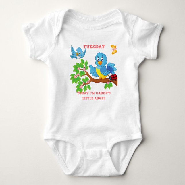 Tisdag Pappor Little Angel T-Shirt (Framsida)