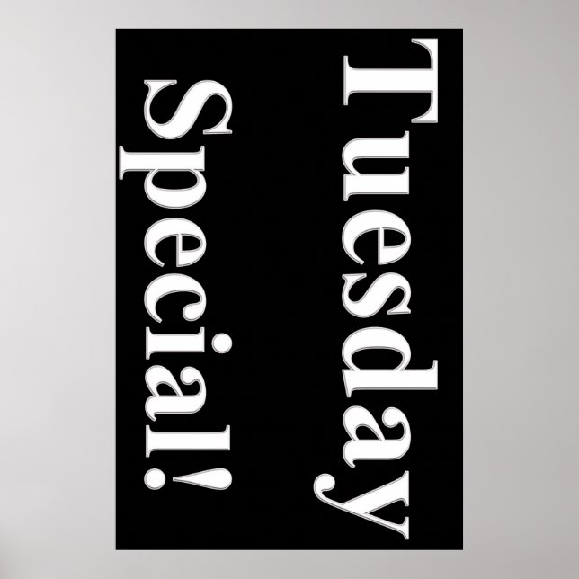 Tisdag Poster Speciell Beauty Salon (Framsidan)