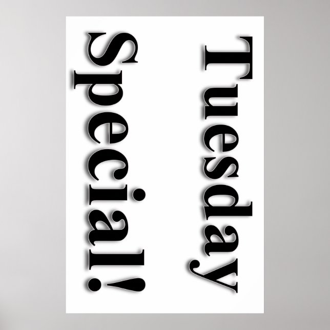 Tisdag Poster Speciell Beauty Salon (Framsidan)