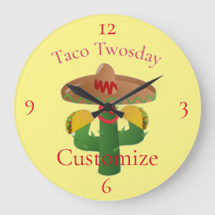 Tisdag Saguaro Cactus Thunder_Cove Stor Klocka