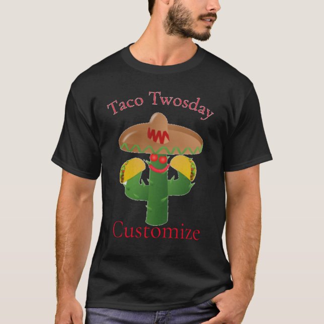 Tisdag Saguaro Cactus Thunder_Cove T Shirt (Framsida)