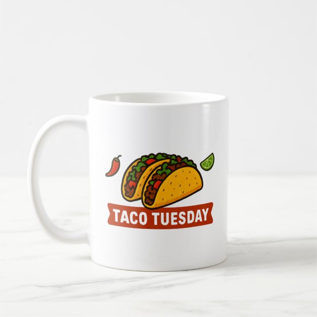 Tisdag Tacos Fiesta Splash Kaffemugg (Vänster)