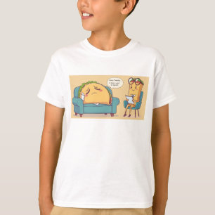 Tisdag-terapi - Tecknad av matkonst T Shirt