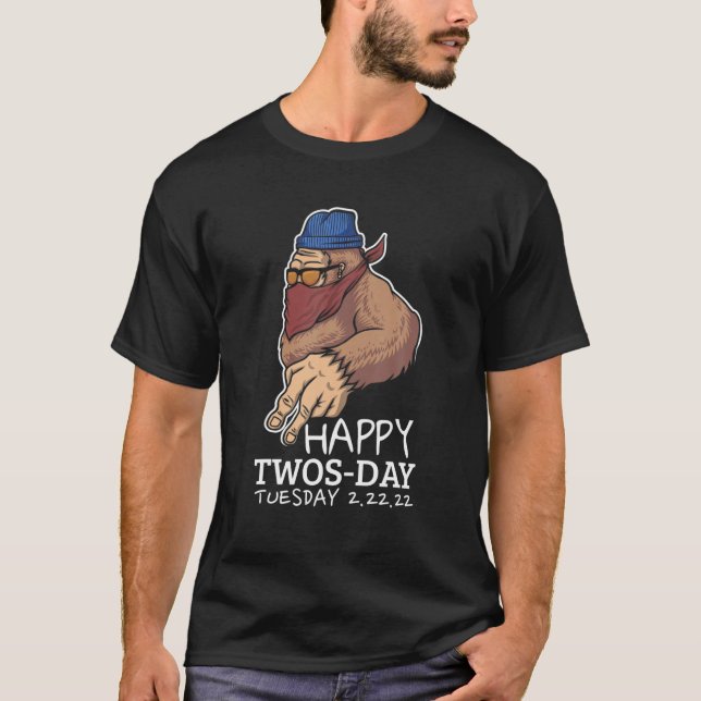 Tisdag Tisdag 22 februari 2022 Tisdag 2.22.22 E T Shirt (Framsida)