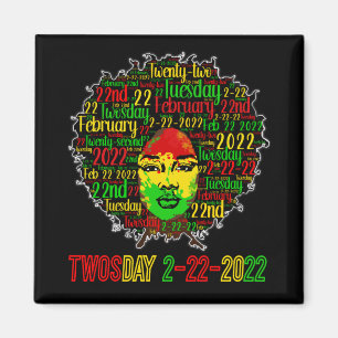 Tisdag Tisdag 2/22/2022 Svart historia februari Magnet