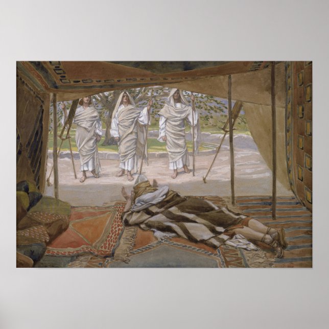 Tissot - Abraham And The Three Angels 1896 Poster (Framsidan)