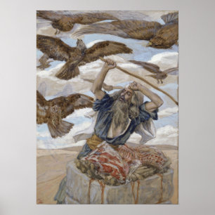 Tissot - Abram vaktar sitt offer 1896 Poster
