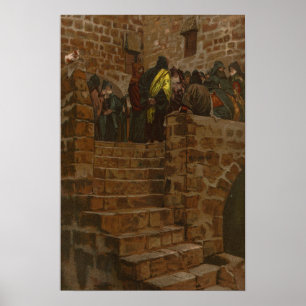 Tissot - Caiaphas onda råd Poster