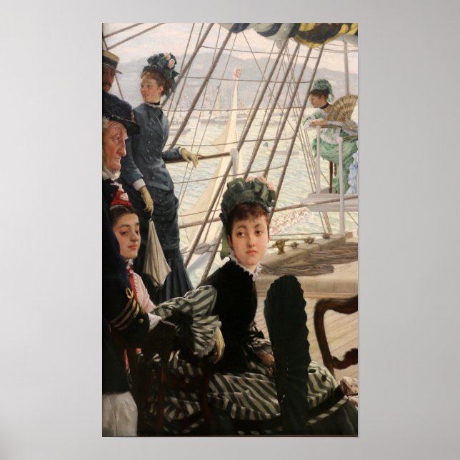 Tissot - Dansen ombord 1874 Poster (Framsidan)