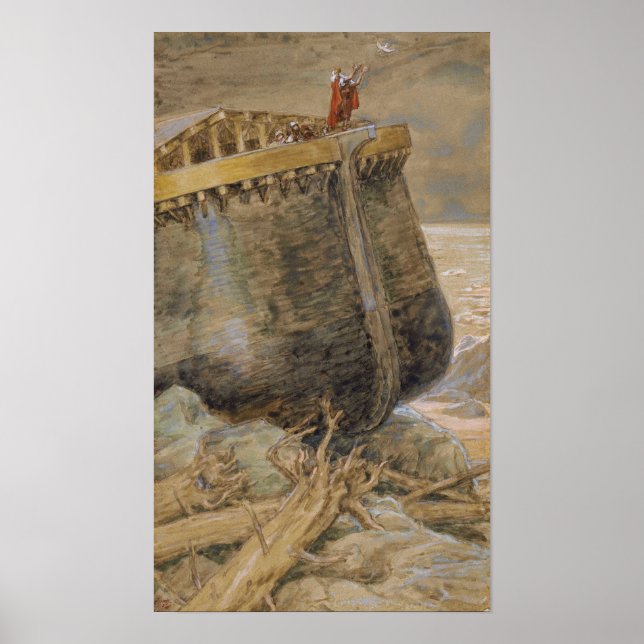 Tissot - Duvan återvänder till Noa 1896 Poster (Framsidan)