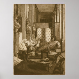 Tissot - Foajén på Comédie-Française Durin… Poster