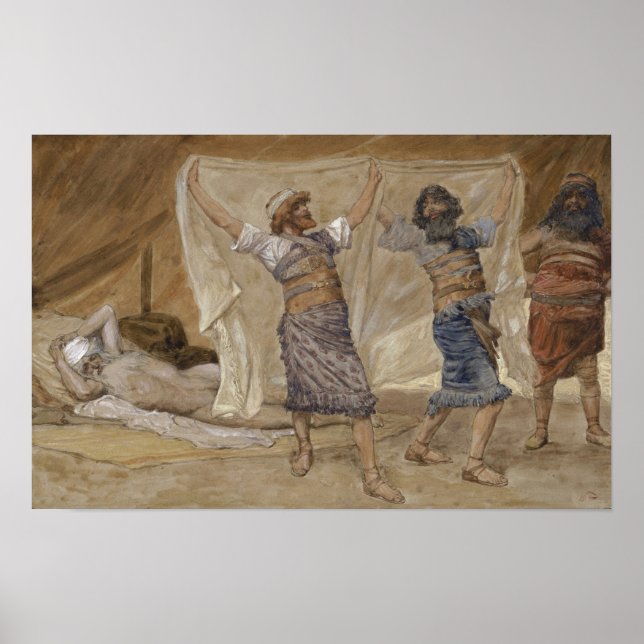 Tissot - Noas berusning 1896 Poster (Framsidan)