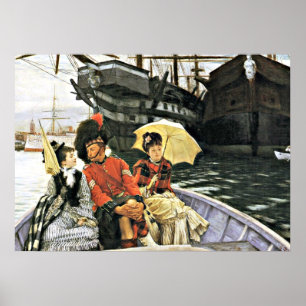 Tissot: Portsmouth Dockyard-konst Poster