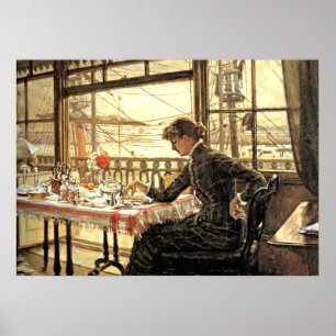Tissot: Rummet som förbiser hamnen Poster