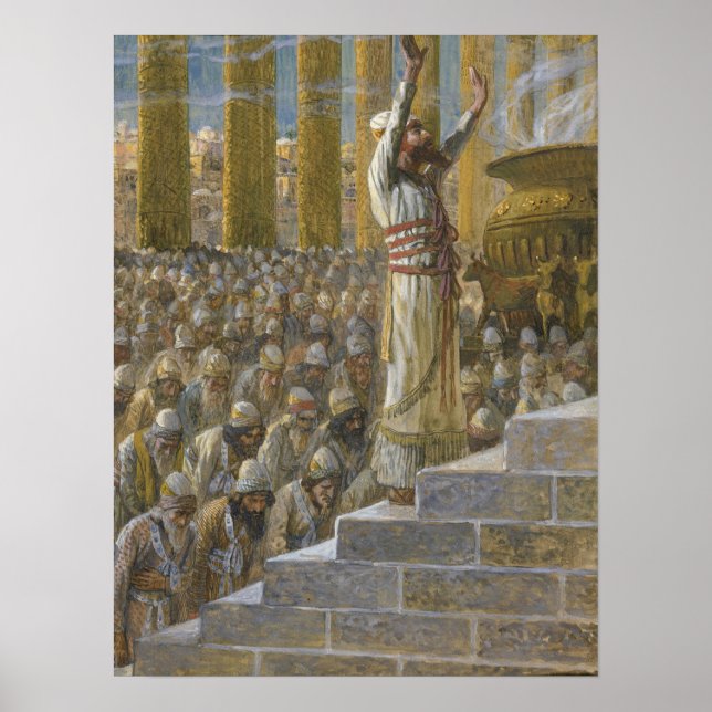 Tissot - Salomo inviger templet i Jerusalem… Poster (Framsidan)