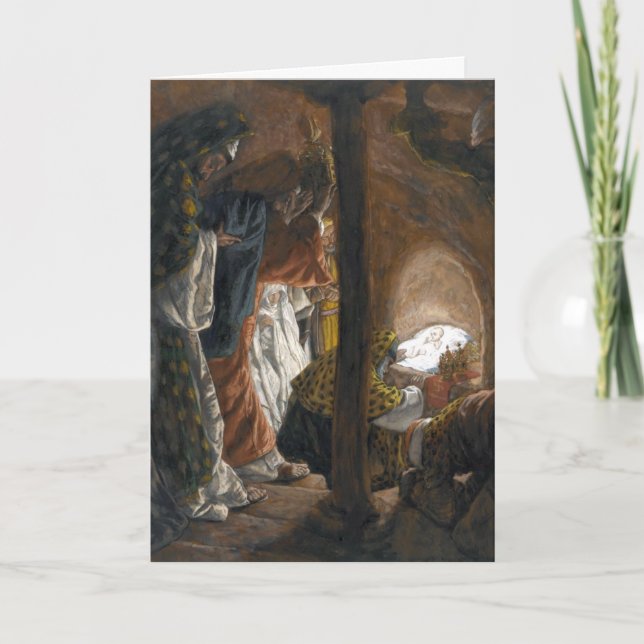 Tissots "Adoration of the Magi"-kort Helgkort (Framsida)