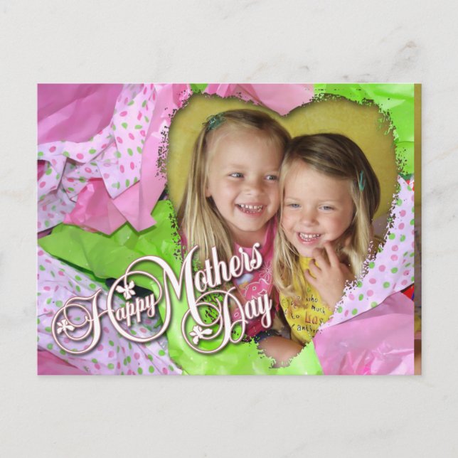 Tissue Heart Mors dag Vykort (Framsida)