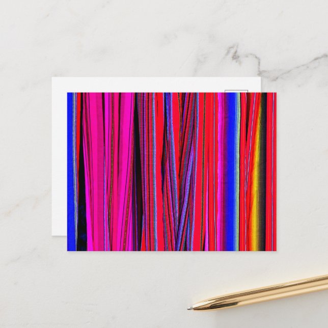 Tissus guatémaltèques: trésor de Chichicastenango Vykort (Fram/Back In Situ)