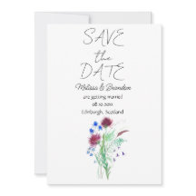 Tistel Skotsk Blommor Rustik Bröllop 