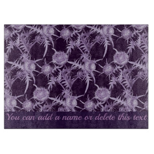 TISTEL violett blommönster