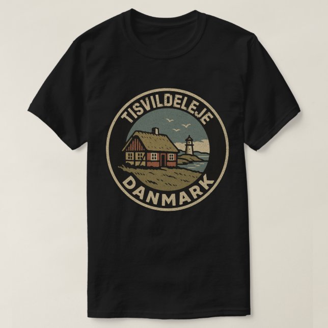 Tisvildeleje, Danmark Danmark  T Shirt (Design framsida)