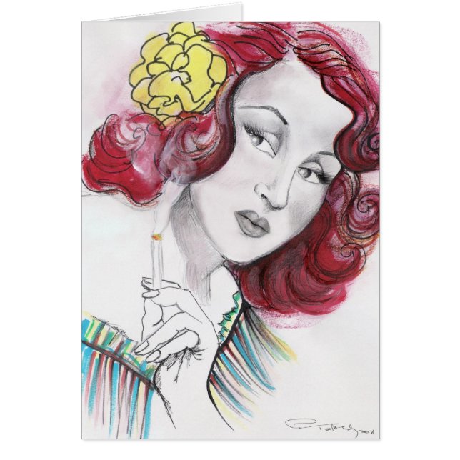 Tita Merello Tango Hälsningskort (Framsidan)