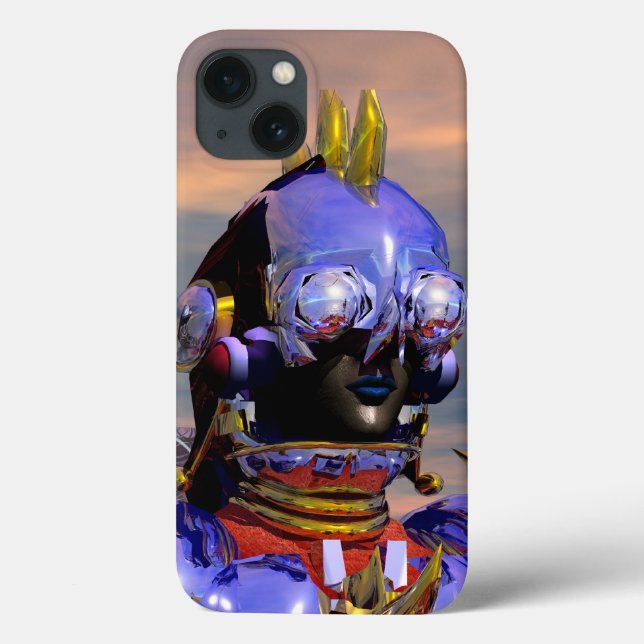 TITAN CYBORG PORTRÄTT Blue Science fiction ,Scifi (Baksida)