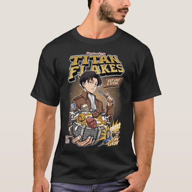 Titan Flakes ( Shingeki no Kyojin ) Classic T-Shi T Shirt (Framsida)