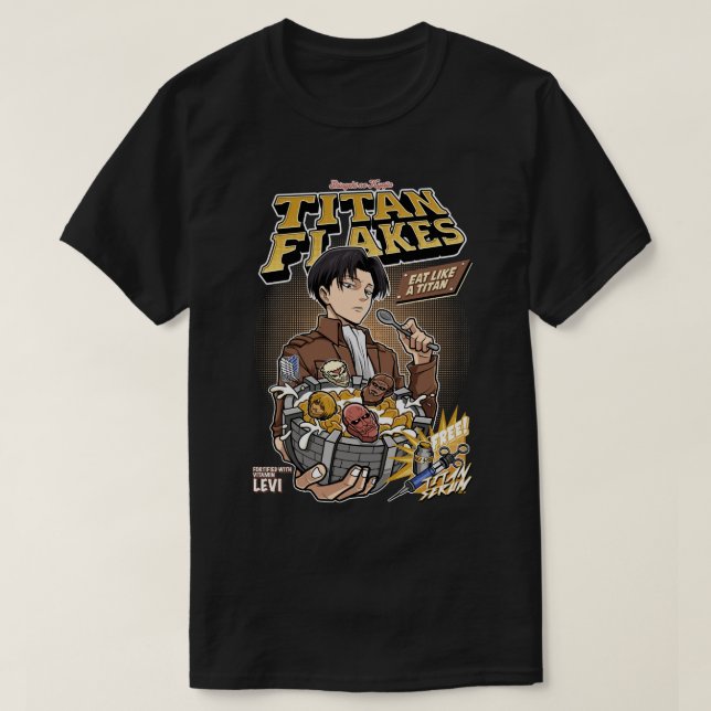 Titan Flakes ( Shingeki no Kyojin ) T Shirt (Design framsida)