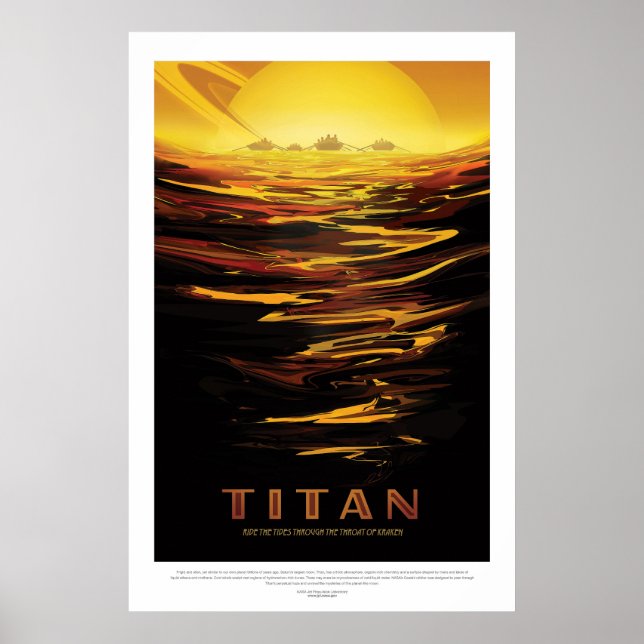 Titan | Framtida NASA-visioner Poster (Framsidan)