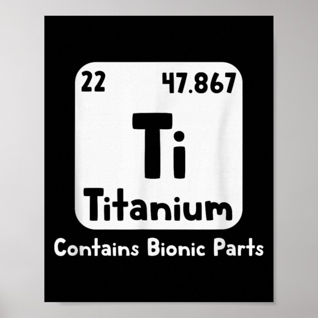 Titan Höftprotes Rolig Bruten Höftoperation Poster (Framsidan)
