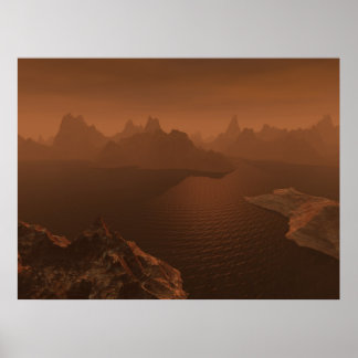 Titan Hydrocarbon Bassäng Poster