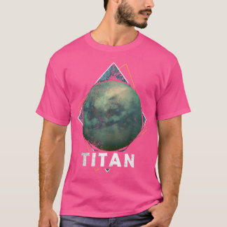 Titan Måne lörn Planet Solar System Astronomy T Shirt
