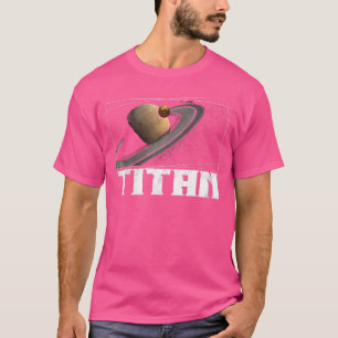 Titan Måne lörn Planet Solar System Astronomy T Shirt
