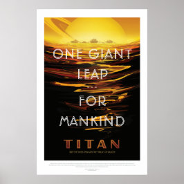 Titan Måne - Rymdturism Poster