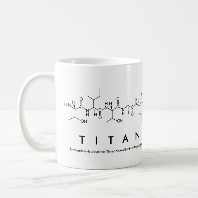 Titan peptide namn mugg (Vänster)