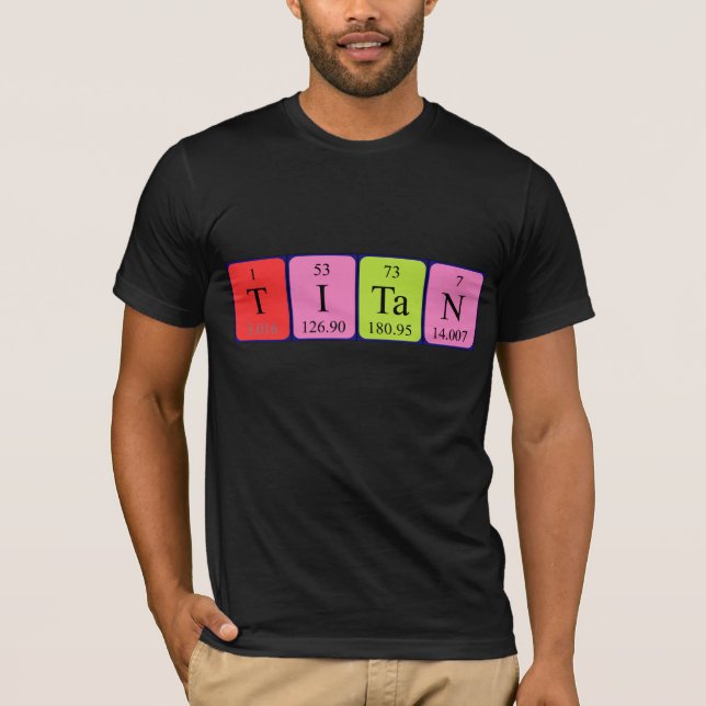 Titan, periodisk skjorta bord namn tee shirt (Framsida)